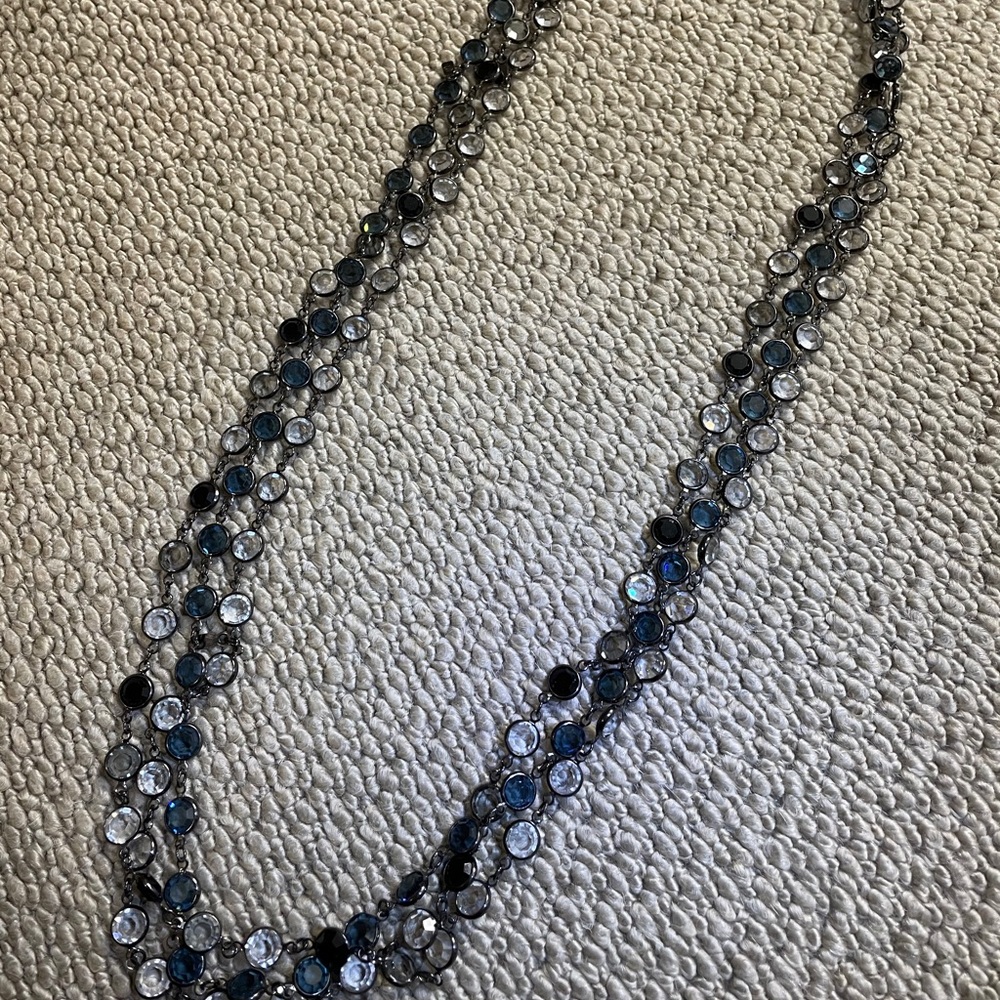 Set of 3 crystal necklaces.